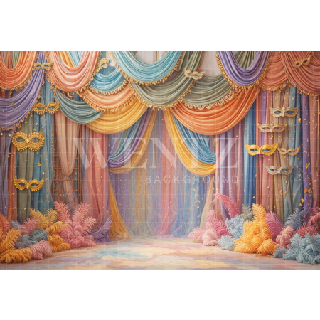 Fabric Photography Background Carnival / Backdrop 8100