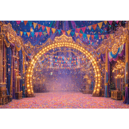 Fabric Photography Background Carnival / Backdrop 8106