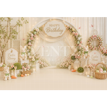 Fabric Photography Background Rabbits Cake Smash / Backdrop 8816
