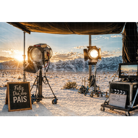 Fabric Photography Background Father's Day Cinema / Backdrop 8340