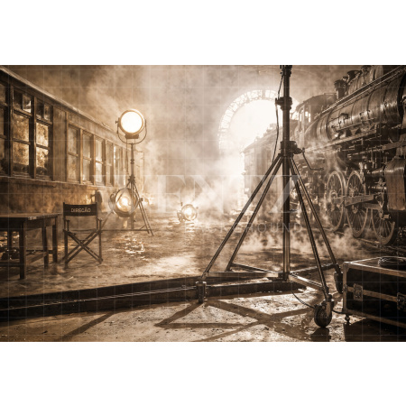 Fabric Photography Background Father's Day Cinema / Backdrop 8341