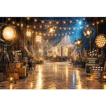 Fabric Photography Background Father's Day Cinema / Backdrop 8400