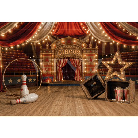 Fabric Photographic Background Children's Day Circus / Backdrop 8620
