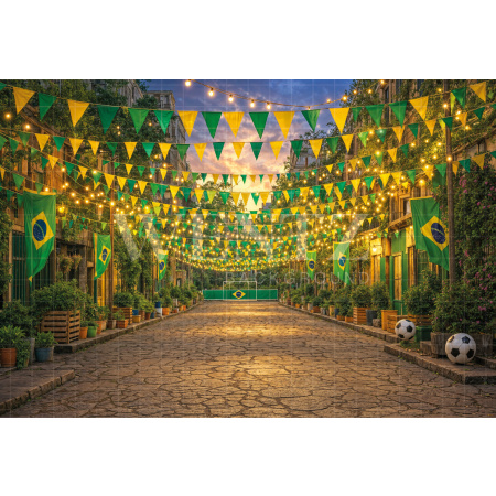 Fabric Photography Background Soccer World Cup / Backdrop 8190