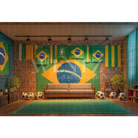 Fabric Photography Background Soccer World Cup / Backdrop 8191