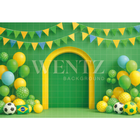 Fabric Photography Background Soccer World Cup / Backdrop 8204