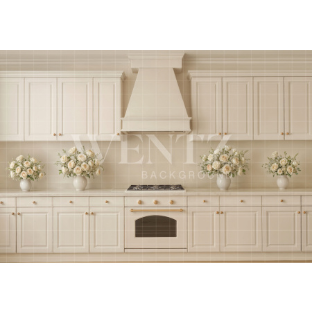 Fabric Photography Background Easter Kitchen / Backdrop 8048