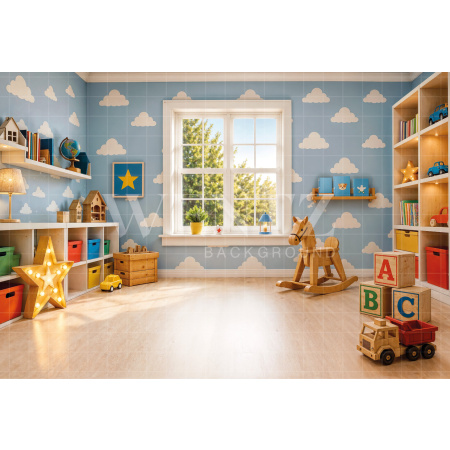 Fabric Photography Background Playroom Children's Day / Backdrop 8627