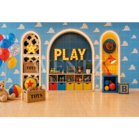 Fabric Photography Background Playroom Children's Day / Backdrop 8633