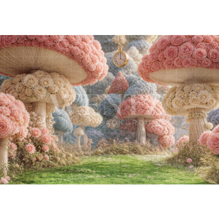 Fabric Photography Background Enchanted Forest Children's Day / Backdrop 8604