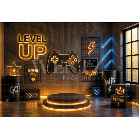 Fabric Photography Background Children's Day Gamer / Backdrop 8580