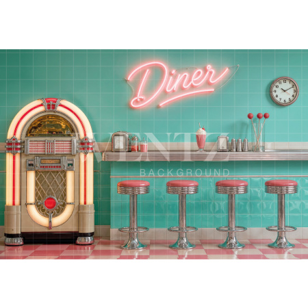 Fabric Photography Background Diner Children's Day / Backdrop 8596