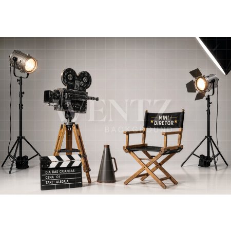 Fabric Photography Background Mini Director Children's Day / Backdrop 8602