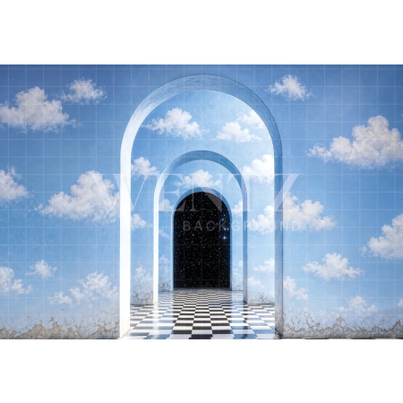 Fabric Photography Background Children's Day Portal of Dreams / Backdrop 8583