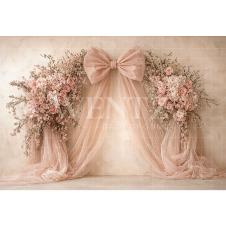 Fabric Photography Background Mother's Day Floral Arch  / Backdrop 8170