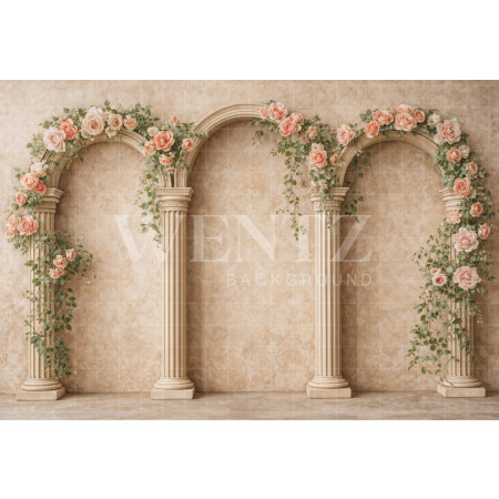 Fabric Photography Background Mother's Day Arches / Backdrop 8169