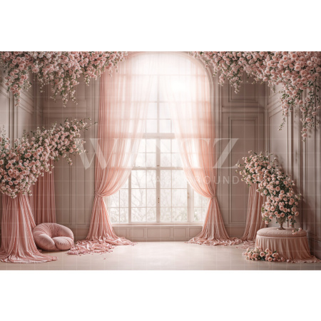 Fabric Photography Background Mother's Day / Backdrop 8115