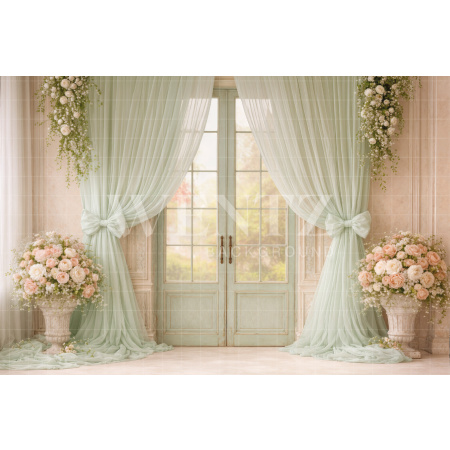 Fabric Photography Background Mother's Day / Backdrop 8176