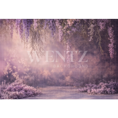 Fabric Photography Background Mother's Day Floral / Backdrop 8118