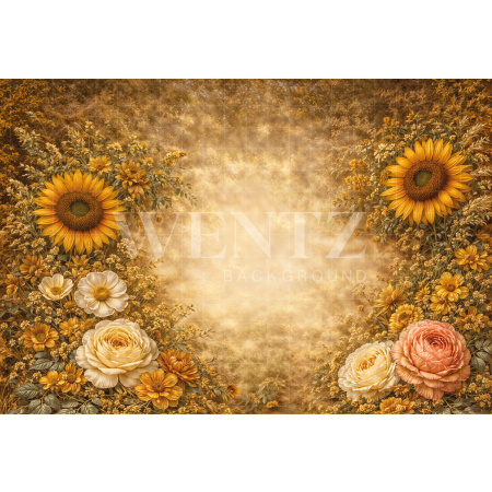 Fabric Photography Background Mother's Day Floral / Backdrop 8250