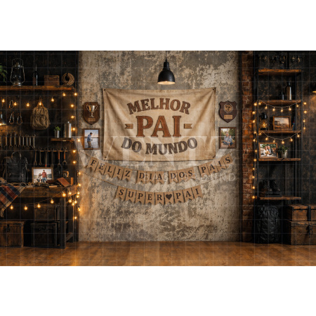 Fabric Photography Background Father's Day / Backdrop 8374