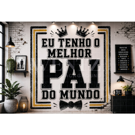 Fabric Photography Background Father's Day / Backdrop 8437