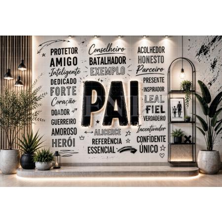 Fabric Photography Background Father's Day / Backdrop 8438