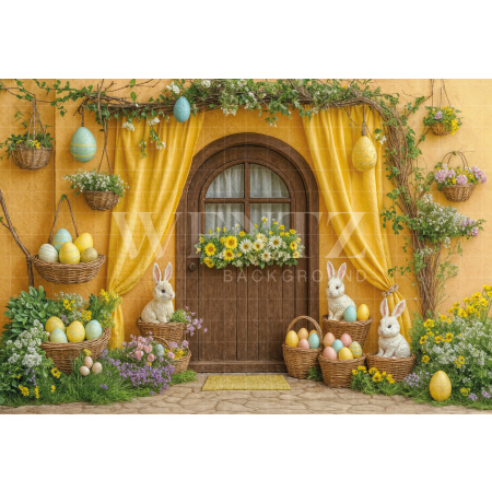 Fabric Photography Background Easter Facade / Backdrop 8038