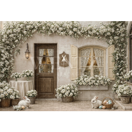 Fabric Photography Background Easter Facade / Backdrop 8065