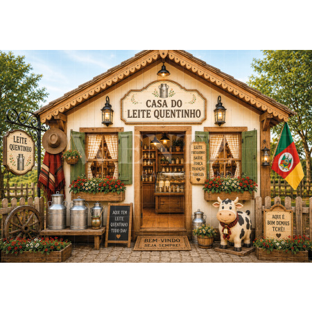 Fabric Photography Background Farm Stand / Backdrop 8639