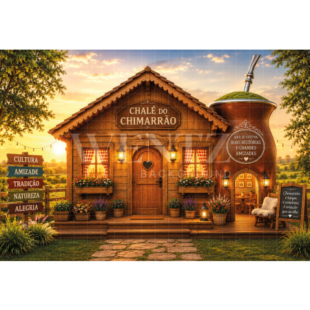 Fabric Photography Background Farmhouse / Backdrop 8653