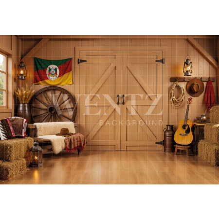 Fabric Photography Background Barn / Backdrop 8660