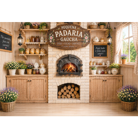 Fabric Photography Background Farm Stand / Backdrop 8640