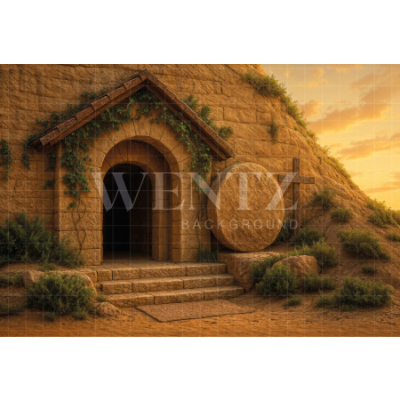 Fabric Photography Background Easter Grotto / Backdrop 8022