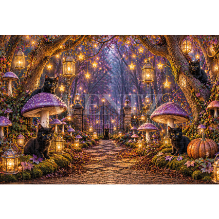 Fabric Photography Background Halloween / Backdrop 8897