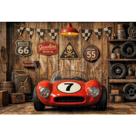 Fabric Photography Background Children's Car / Backdrop 8322