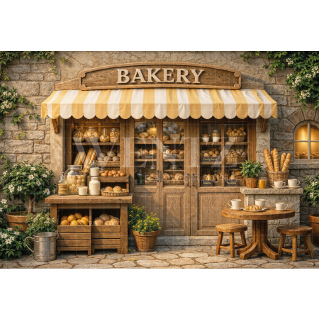 Fabric Photography Background Children's Bakery / Backdrop 8326