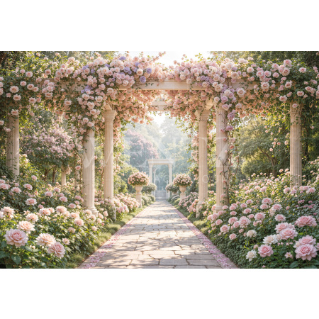 Fabric Photography Background Mother's Day Garden / Backdrop 8256