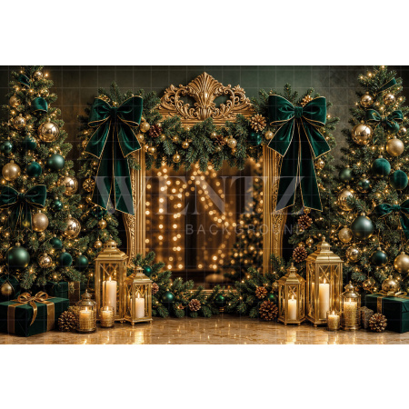 Fabric Photography Background Christmas / Backdrop 8453