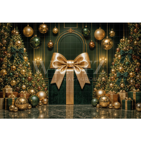 Fabric Photography Background Christmas / Backdrop 8460