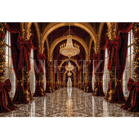 Fabric Photography Background Christmas / Backdrop 8463
