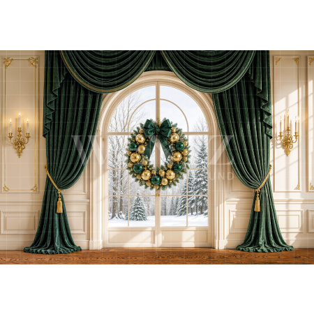 Fabric Photography Background Christmas / Backdrop 8465