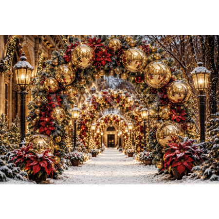 Fabric Photography Background Christmas / Backdrop 8508