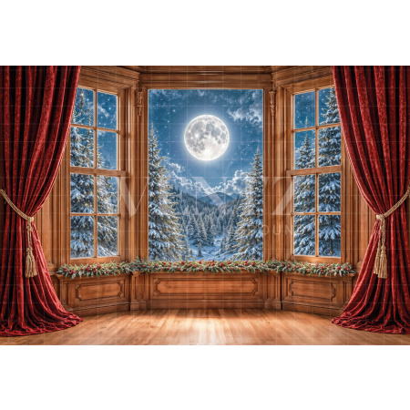Fabric Photography Background Christmas / Backdrop 8522