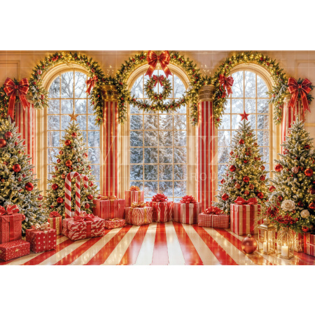 Fabric Photography Background Christmas / Backdrop 8538