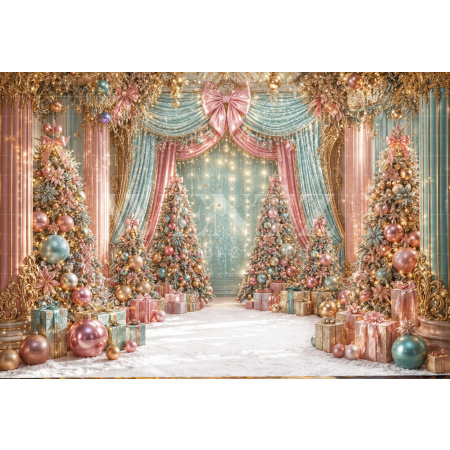Fabric Photography Background Christmas / Backdrop 8555