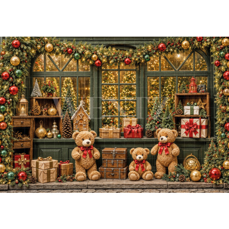 Fabric Photography Background Christmas / Backdrop 8564