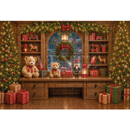 Fabric Photography Background Christmas / Backdrop 8576