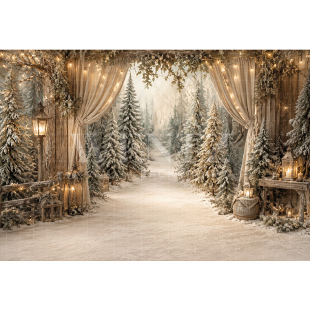 Fabric Photography Background Christmas / Backdrop 8840