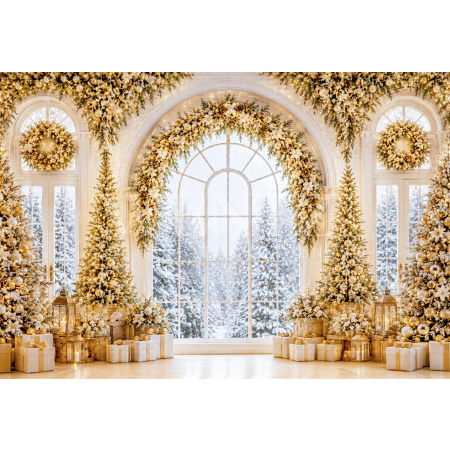 Fabric Photography Background Christmas / Backdrop 8841